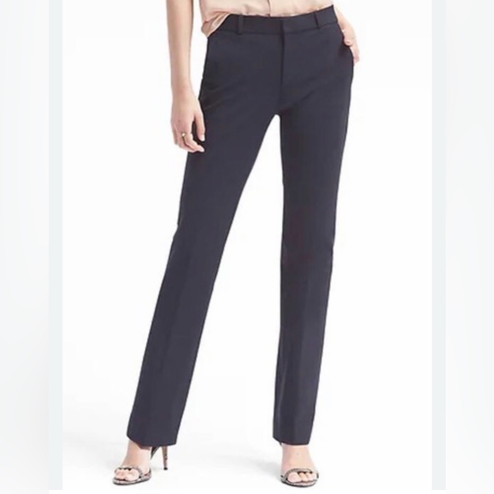 Banana Republic The Logan Fit Women’s Black Trousers Lightweight Wool Size 4 NWT - Picture 11 of 11